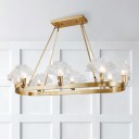 Loft Industry Modern - Lotus Rib Oval Chandelier